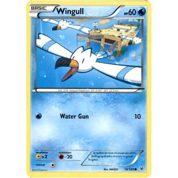 Pokemon Trading Card Game XY Roaring Skies Common Wingull #18