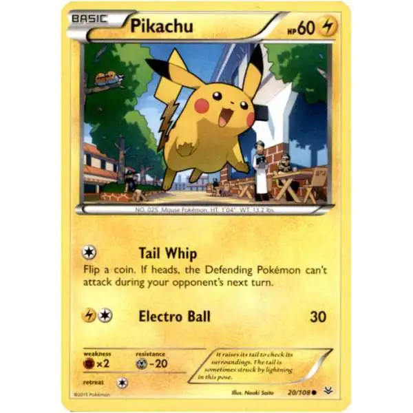 Pokemon Trading Card Game XY Roaring Skies Common Pikachu #20