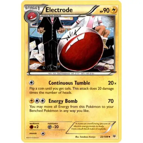 Pokemon Trading Card Game XY Roaring Skies Uncommon Electrode #22