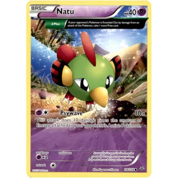 Pokemon Trading Card Game XY Roaring Skies Common Natu #28