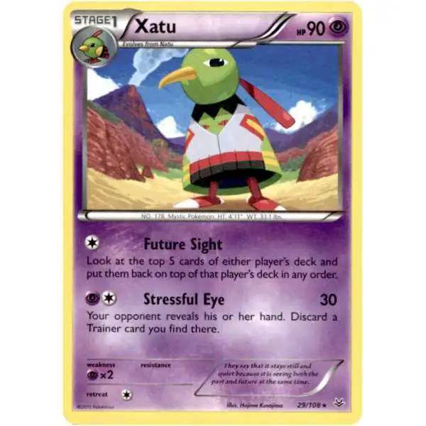 Pokemon Trading Card Game XY Roaring Skies Rare Xatu #29