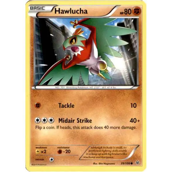 Pokemon Trading Card Game XY Roaring Skies Common Hawlucha #39