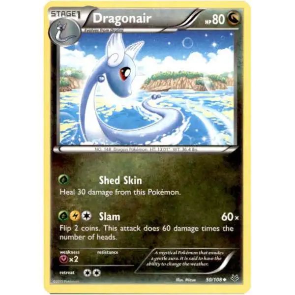Pokemon Trading Card Game XY Roaring Skies Uncommon Dragonair #50