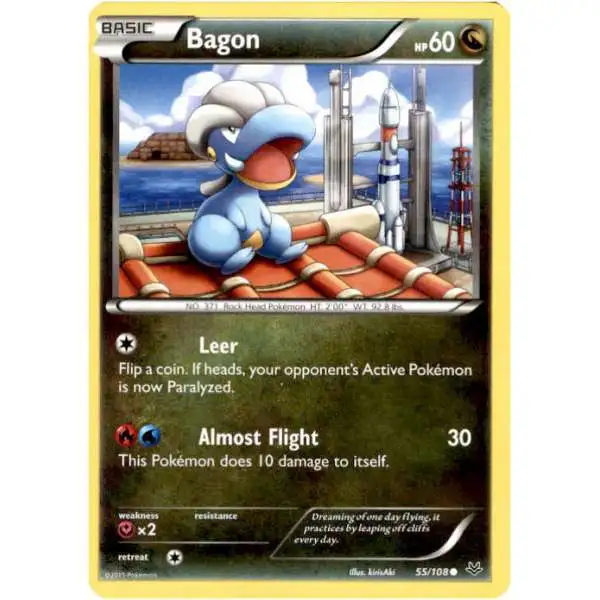 Pokemon Trading Card Game XY Roaring Skies Common Bagon #55