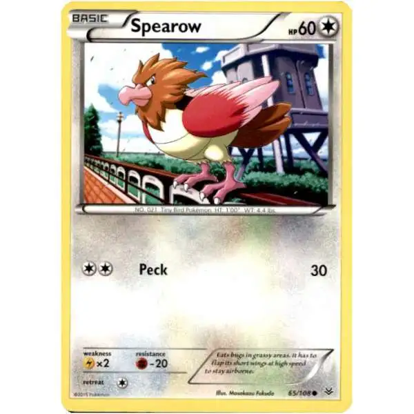 Pokemon Trading Card Game XY Roaring Skies Common Spearow #65