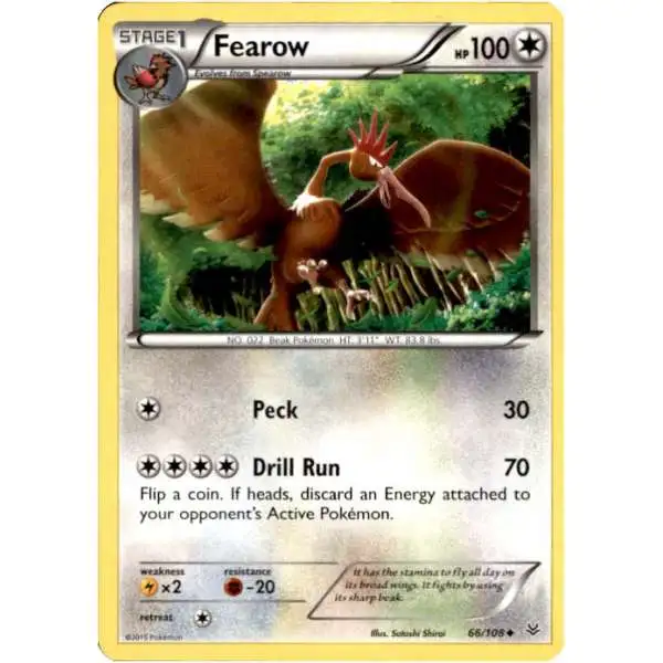 Pokemon Trading Card Game XY Roaring Skies Uncommon Fearow #66