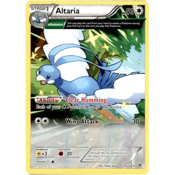 Pokemon Trading Card Game XY Roaring Skies Rare Altaria #74