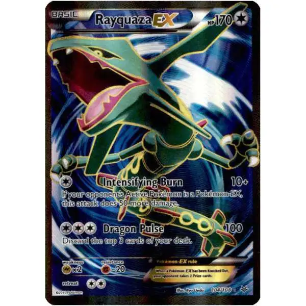 Pokemon Trading Card Game XY Roaring Skies Ultra Rare Rayquaza EX #104 [Lightly Played]