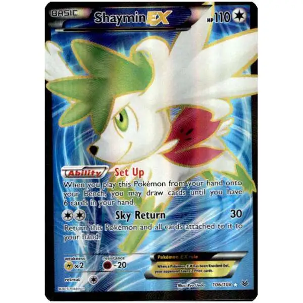 Pokemon Trading Card Game XY Roaring Skies Ultra Rare Shaymin EX #106