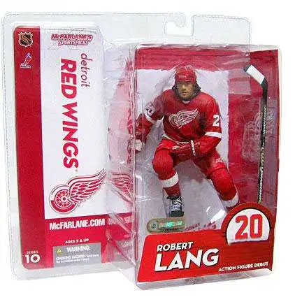 McFarlane Toys NHL Detroit Red Wings Sports Hockey Series 10 Robert Lang Action Figure [Red Jersey Variant]