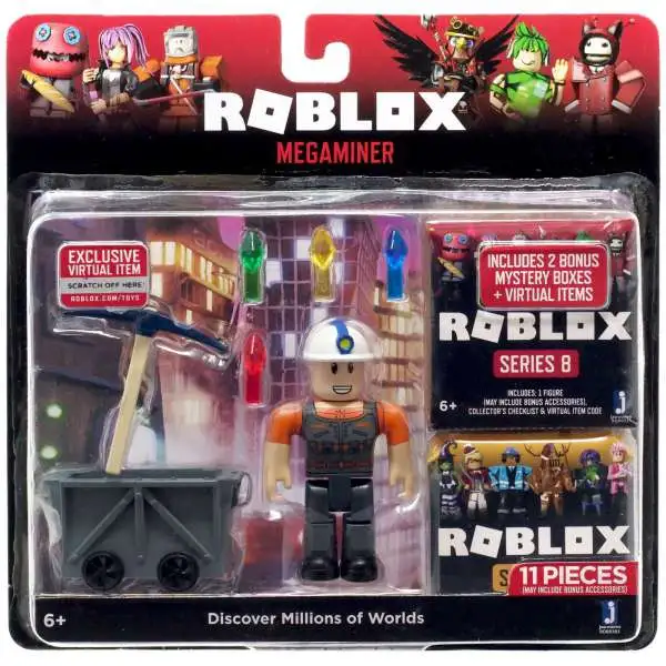 Roblox Megaminer Action Figure [Includes 2 Mystery Packs]