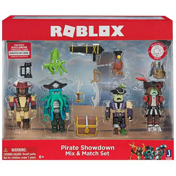 Roblox Mix & Match Pirate Showdown 3-Inch Figure 4-Pack Set