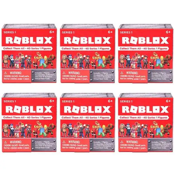 Roblox Series 1 LOT of 6 Mystery Packs [Silver Cube]