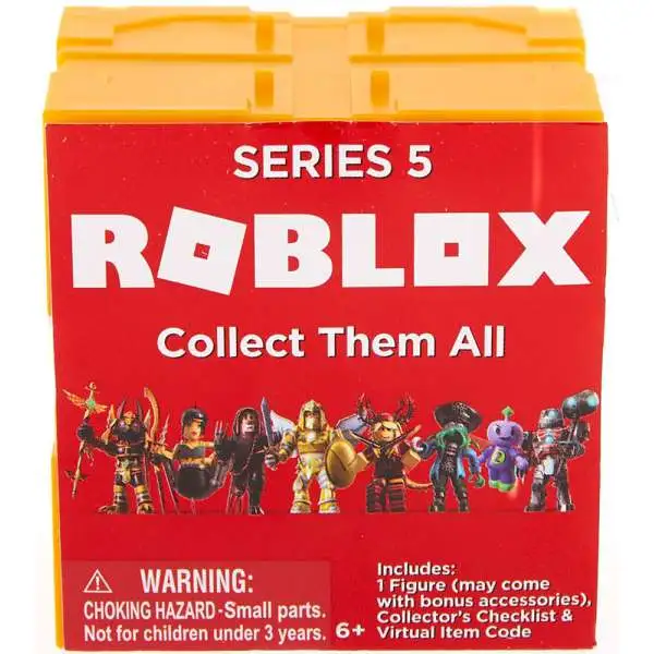 Roblox Series 5 Mystery Pack [Gold Cube, 1 RANDOM Figure & Virtual Item Code]