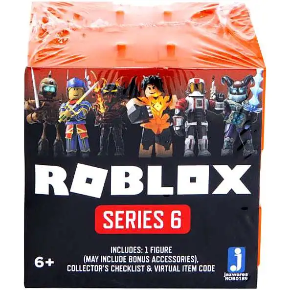 Roblox Series 6 Mystery Pack [Orange Cube, 1 RANDOM Figure & Virtual Item Code]