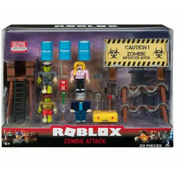 Roblox Zombie Attack 3-Inch Playset [RANDOM Box Design, Same Contents]