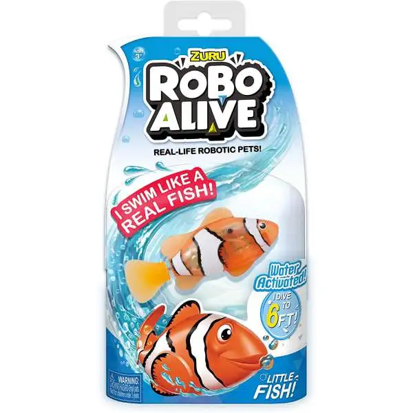 Robo Alive Little Fish Clownfish Robotic Pet Figure