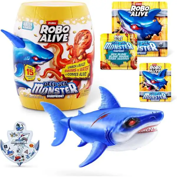 Robo Alive Deep Sea Monster SHARK Pack [Over 15 Surprises!]