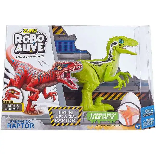 Robo Alive Rampaging Raptor Robotic Pet Figure [Green]