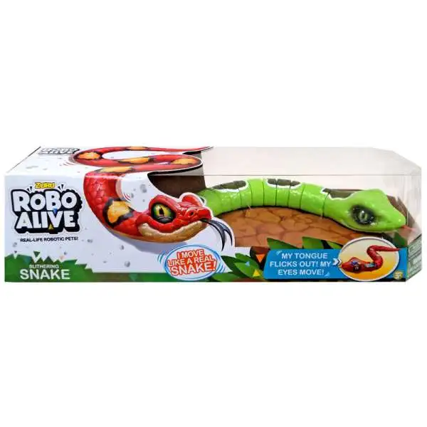 Robo Alive Slithering Snake Robotic Pet Figure [Green, Damaged Package]