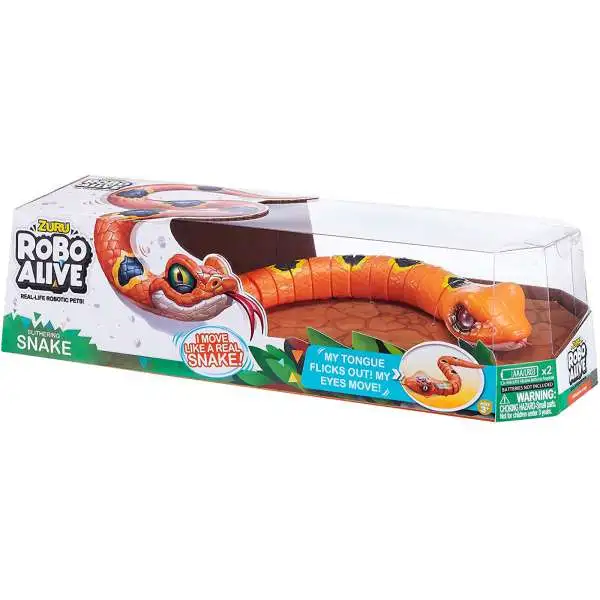 Robo Alive Slithering Snake Robotic Pet Figure [Orange, Damaged Package]