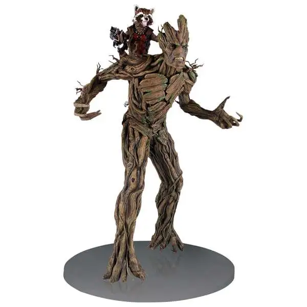 Marvel Guardians of the Galaxy Rocket Raccoon & Groot 21-Inch Statue