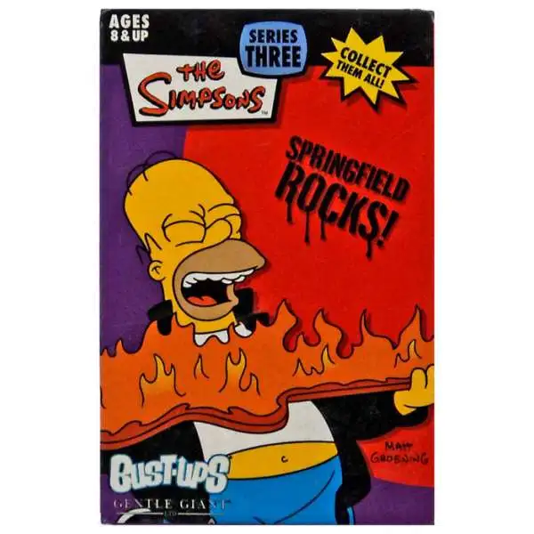 The Simpsons Springfield Rocks! Bust Ups Series 3 Homer Band Camp Figure