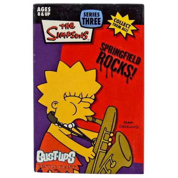 The Simpsons Springfield Rocks! Bust Ups Series 3 Lisa & Bleeding Gums Murphy Figure