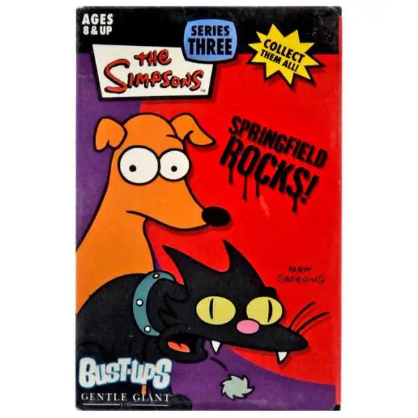 The Simpsons Springfield Rocks! Bust Ups Series 3 Snowflake & Santa's Little Helper Figure