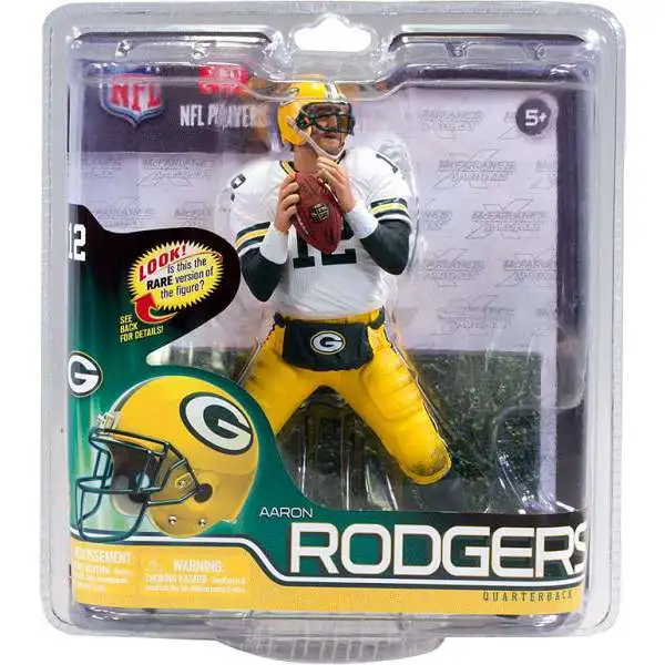 McFarlane Toys NFL Green Bay Packers Sports Picks Football Series 30 Aaron Rodgers Action Figure [White Jersey]