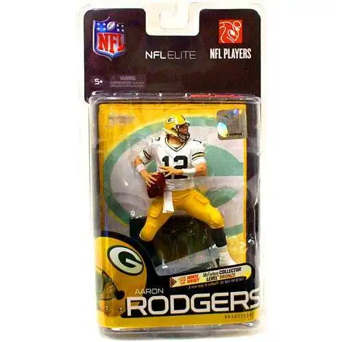 McFarlane Toys NFL Green Bay Packers Sports Picks Football Elite Series 1 Aaron Rodgers Exclusive Action Figure [White Jersey]
