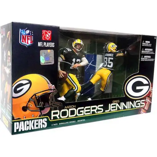 McFarlane Toys NFL Green Bay Packers Sports Picks Football Aaron Rodgers & Greg Jennings Action Figure 2-Pack
