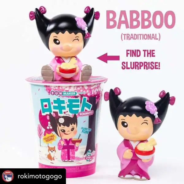 Rokimoto Collectible Figure Babboo (Traditional) Mystery Pack [Find the Slurprise!]