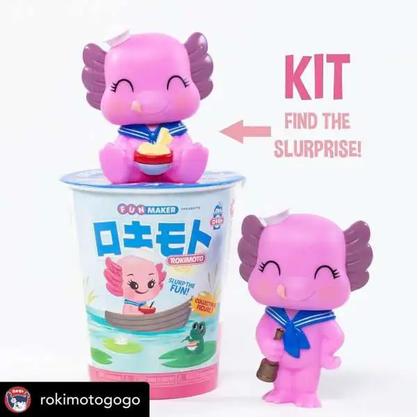 Rokimoto Collectible Figure Kiy the Axolotl Mystery Pack [Find the Slurprise!]