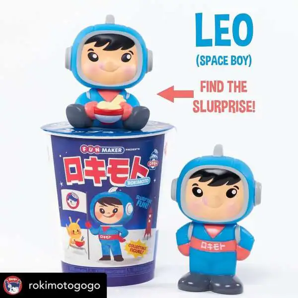 Rokimoto Collectible Figure Leo (Space Boy) Mystery Pack [Find the Slurprise!]