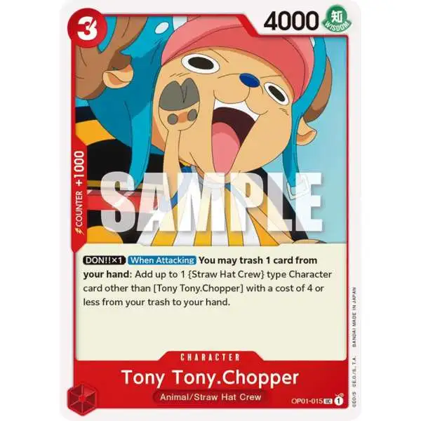 One Piece Trading Card Game Romance Dawn Uncommon Tony Tony.Chopper OP01-015