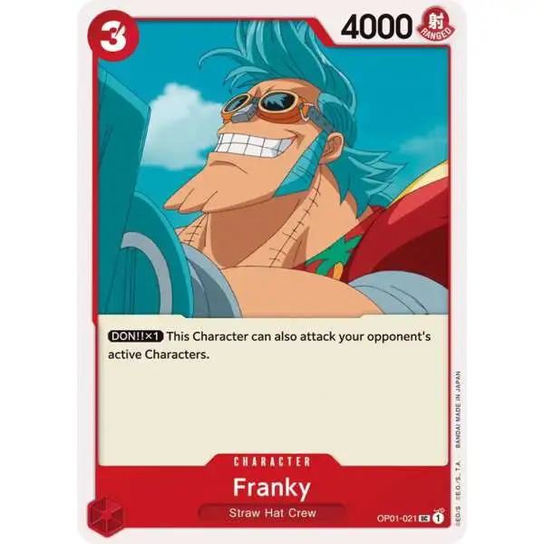 One Piece Trading Card Game Romance Dawn Uncommon Franky OP01-021