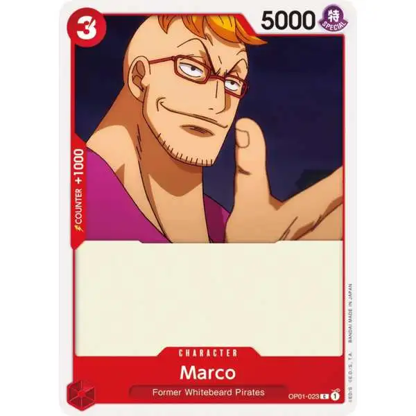One Piece Trading Card Game Romance Dawn Common Marco OP01-023