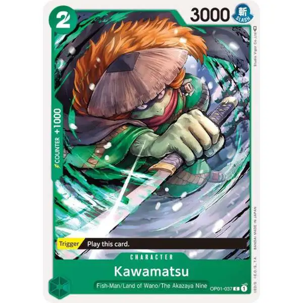 One Piece Trading Card Game Romance Dawn Common Kawamatsu OP01-037