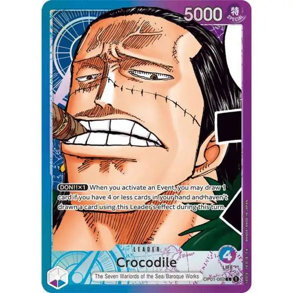 One Piece Trading Card Game Romance Dawn Leader Crocodile OP01-062 [Parallel]