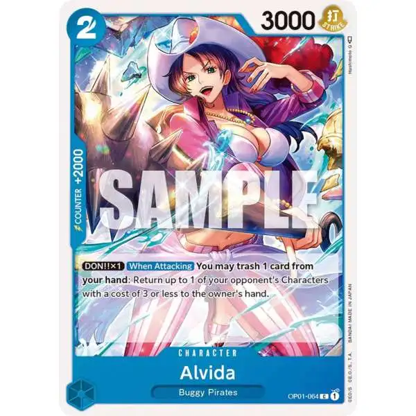 One Piece Trading Card Game Romance Dawn Common Alvida OP01-064