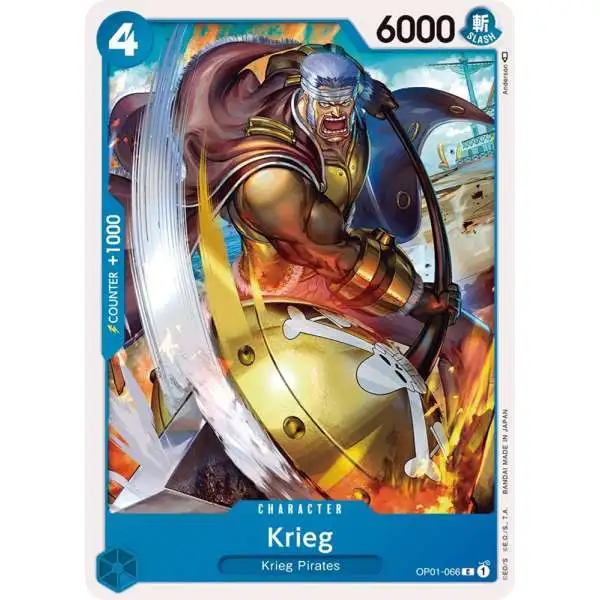 One Piece Trading Card Game Romance Dawn Common Krieg OP01-066