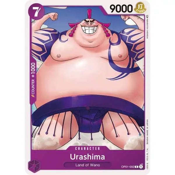 One Piece Trading Card Game Romance Dawn Common Urashima OP01-092
