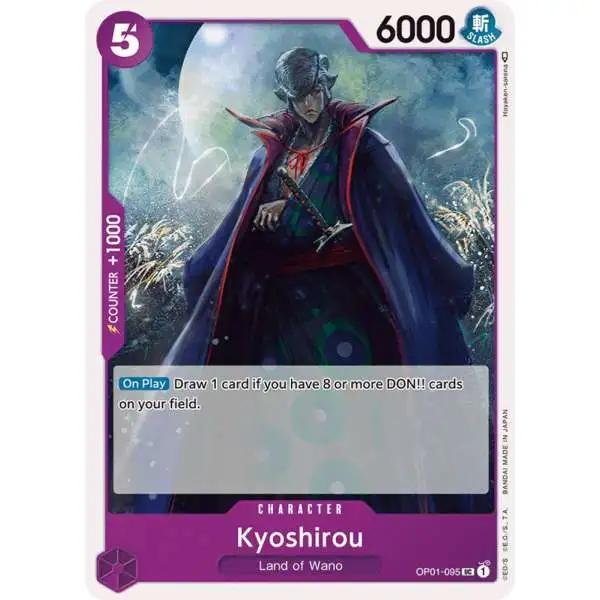 One Piece Trading Card Game Romance Dawn Uncommon Kyoshirou OP01-095