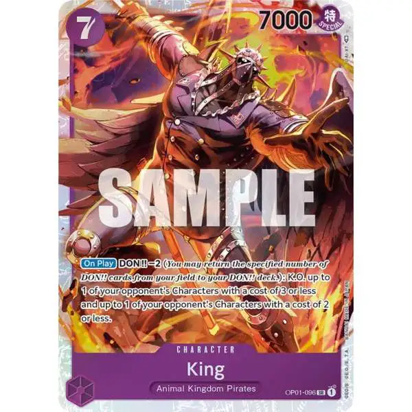 One Piece Trading Card Game Romance Dawn Super Rare King OP01-096