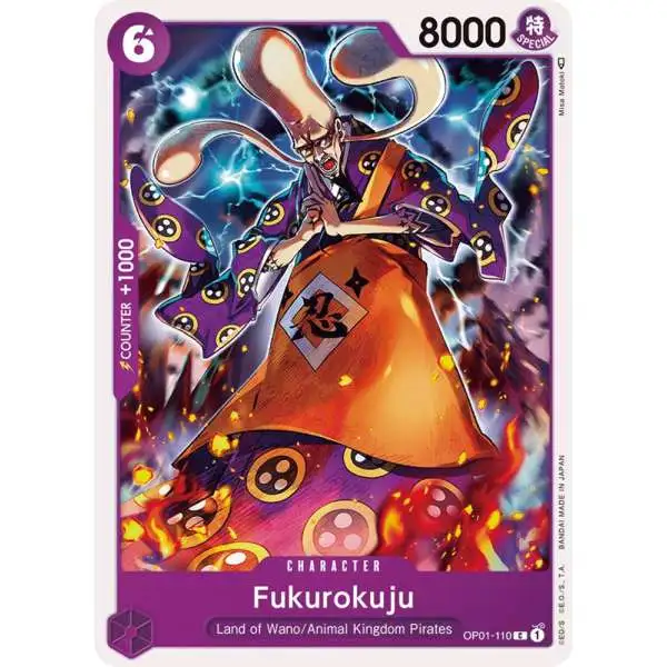 One Piece Trading Card Game Romance Dawn Common Fukurokuju OP01-110