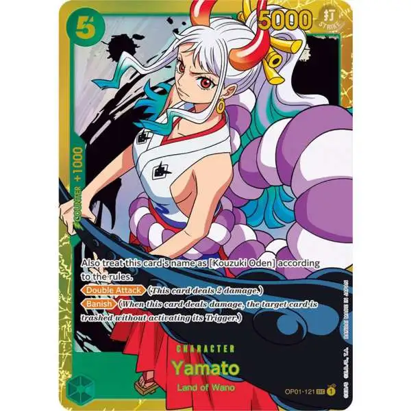One Piece Trading Card Game Romance Dawn Secret Rare Yamato OP01-121