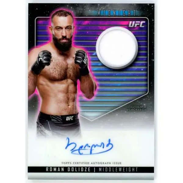 2024 Topps Midnight UFC Roman Dolidze RCA-RDO [Patch Auto]