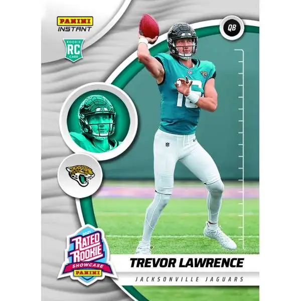 NFL Jacksonville Jaguars 2021 Instant Rated Rookie Showcase Football Trevor Lawrence RS1