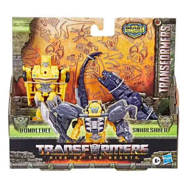 Transformers Rise of the Beasts Combiners Bumblebee & Snarlsaber Action Figure 2-Pack [Beast Alliance]